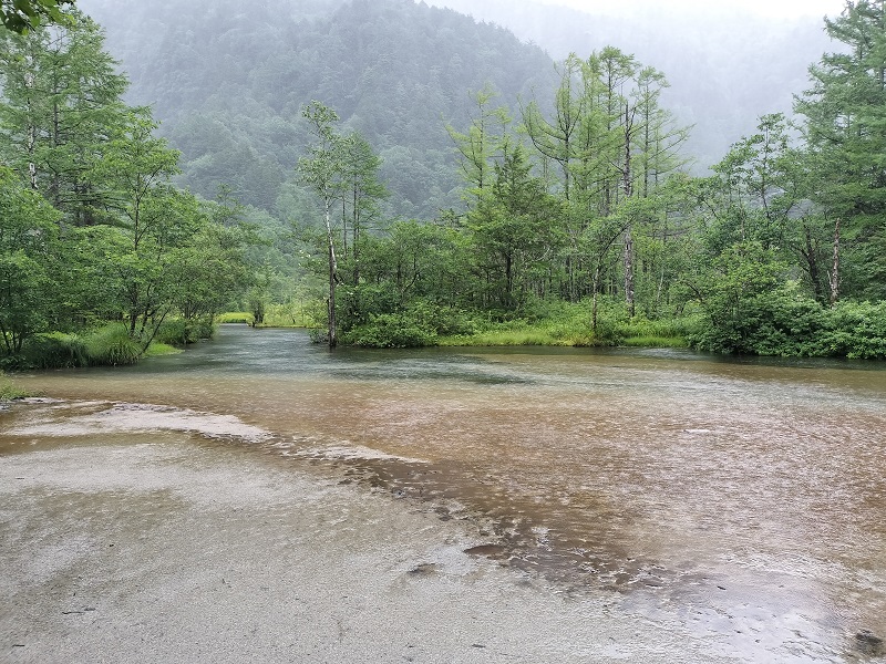 rain at kamikouchi